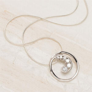 Sterling Silver Fiddlehead Fern Necklace